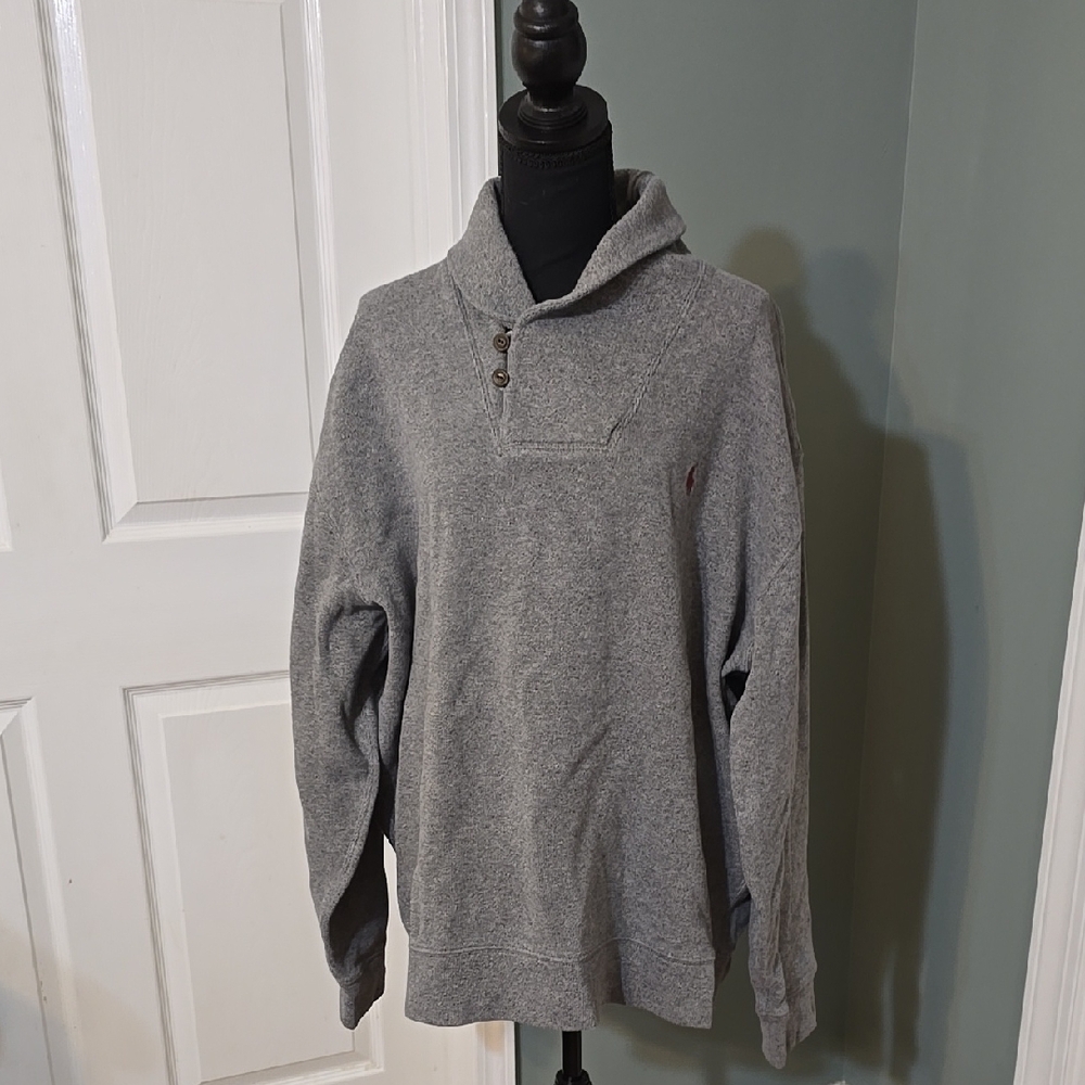 Ralph Lauren Heather Gray Knit Sweater